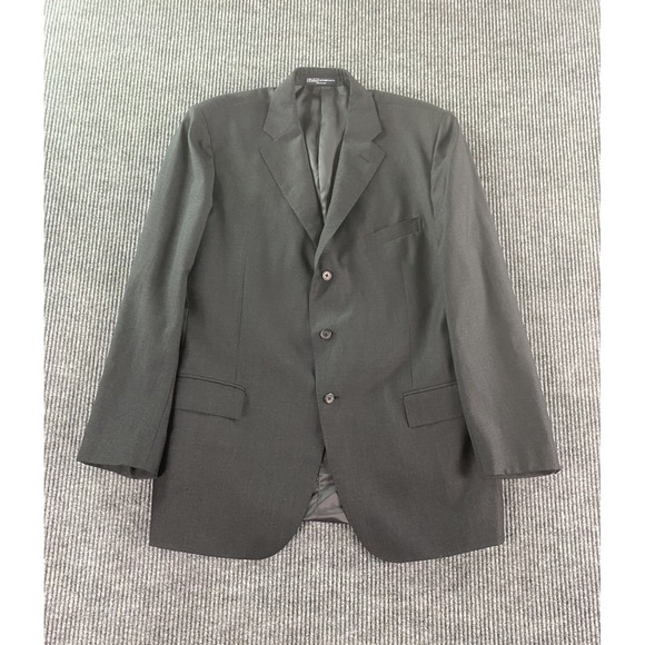 Polo Ralph Lauren Suit Jacket 46 L Gray Wool Luxury Designer Luxury Italy Sport